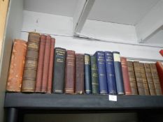 A quantity of old books including poetry.