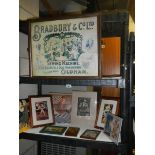 Two shelves of advertisements including Beryl Cooke, and Pears, COLLECT ONLY.