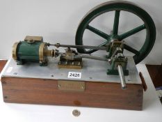 A beautiful quality model steam engine used to power industry in the Victorian age.