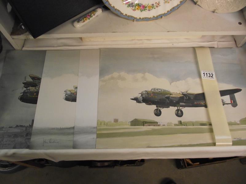 4 fabulous aircraft prints by John Larder