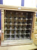 An old pine wine rack, COLLECT ONLY.