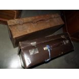 2 vintage suitcases COLLECT ONLY