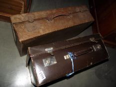 2 vintage suitcases COLLECT ONLY