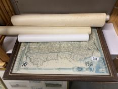 A quantity of maps including rolled examples