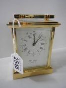 A Woodford brass carriage clock. in working order.
