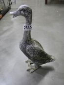 An old spelter duck.