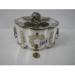 A good quality silver plate tea caddy.