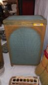 A vintage loom linen bin 36cm x 26cm x height 58cm COLLECT ONLY