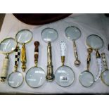 10 decorative magnifying glasses