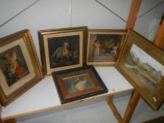 A quantity of oil on board paintings. COLLECT ONLY.