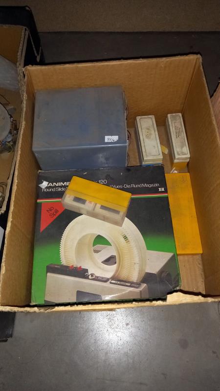 A boxed Paximat Triumph slide projector and various slides - Image 2 of 3