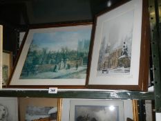 A Shelf of pictures featuring Lincoln cathedral. COLLECT ONLY.