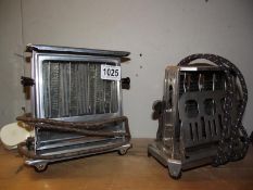 2 early electrical toasters