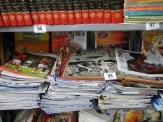 Hundreds of Football magazines, game tickets etc.,