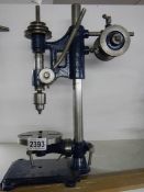 A small engineering pedestal drill, COLLECT ONLY.