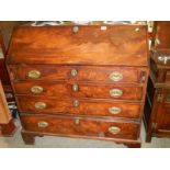 A Victorian mahogany bureau, COLLECT ONLY.