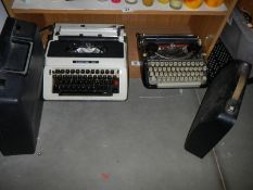 Two vintage typewriters, COLLECT ONLY.