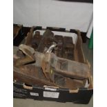 A box of carpenters wooden jack planes COLLECT ONLY