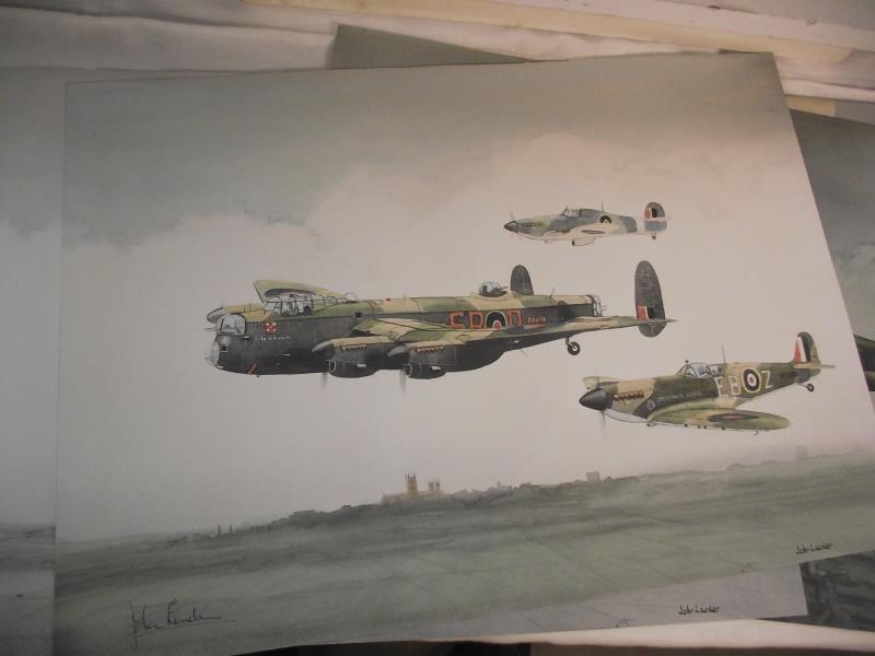 4 fabulous aircraft prints by John Larder - Image 4 of 4