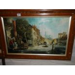 An oil on canvas Lincoln scene by Lincoln artist Roy Allen April 1981, COLLECT ONLY.