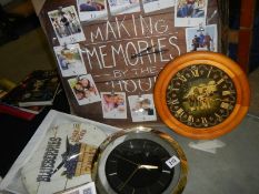 A mixed lot including clocks. COLLECT ONLY