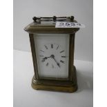 A good brass carriage clock in working order.