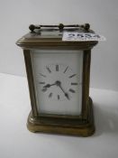 A good brass carriage clock in working order.