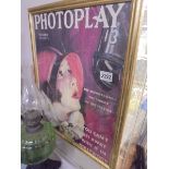 A framed and glazed Photoplay poster.