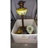A quantity of Victorian oil lamps including Hinks, all A/F, COLLECT ONLY