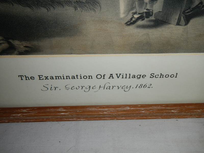An early engraving entitled "The Examination of a Village School" by Sir George Harvey 1862, COLLECT - Image 2 of 2