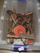 A box of hand powered drills COLLECT ONLY