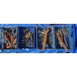 4 crates of tools including pliers, chisels etc