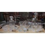 2 decanters, glass ice bucket and quantity of glasses and bottle openers etc COLLECT ONLY