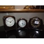 3 vintage bakelite electric clocks