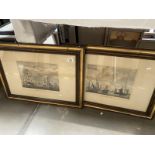 Two good framed and glazed Dutch English nautical engravings