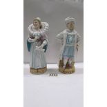 A pair of 19th century Staffordshire figure - Henry VIII and Elizabeth I.