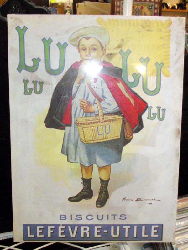 5 vintage style French advertising poster prints on canvas 35cm x 26.5cm - Image 2 of 6