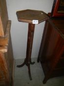 An old oak pot stand, COLLECT ONLY.