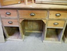 An old pine dresser base, COLLECT ONLY.