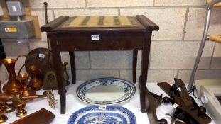 An Edwardian piano stool, COLLECT ONLY