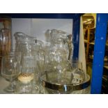 A quantity of glass jugs etc., COLLECT ONLY.