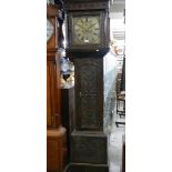 A good carved oak eight day long case clock, in working order. COLLECT ONLY.