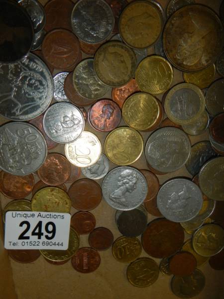 A quantity of coins.