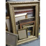 A good lot of gilt and wooden picture frames, some with glass some without glass, COLLECT ONLY.