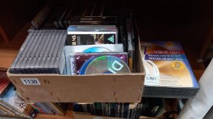 A box full of DVD, Blank cases etc