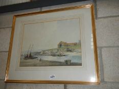 An early 20th century watercolour signed Matthew Adam, COLLECT ONLY.