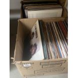 Two boxes of mixed records