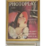 A framed and glazed Photoplay poster, COLLECT ONLY.