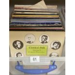 A mixed box of records