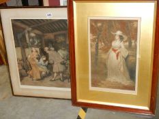 Two framed and glazed engravings. COLLECT ONLY.